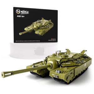 Kit de Construção Tanuqe Militar T28 com 2986 Peças, Nifeliz, Verde