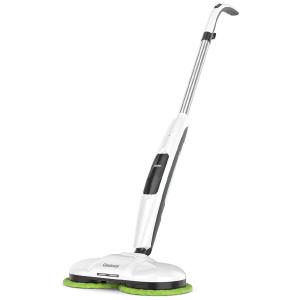 Esfregão Mop Elétrico sem Fio à Bateria Tanque de 330 mL 3 em 1, Lavador, Encerador e Limpador Silencioso, 110v, GLADWELL, Branco