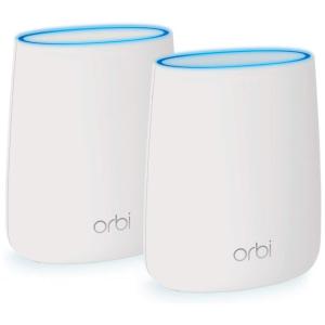Orbi AC2200 Roteador Wi Fi Mesh e Extensor de Sinal Vel 2,2 Gbps Área 325 m2, NETGEAR RBK20W 100NAS, Branco
