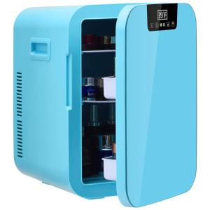 Mini Geladeira para Skincare 20 Litros Portátil, 12V, 110V, ARLIME, Azul