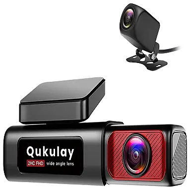 Qukulay Câmera Frontal Automotiva 4K