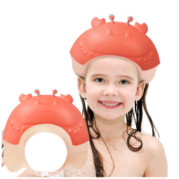 FUSACONY Chapéu Viseira Infantil Protetor de Olhos Hora do Banho, Vermelho
