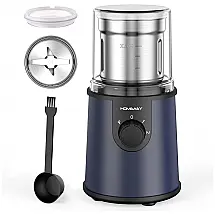 Moedor de Café Elétrico Ajustável com 3 Configurações de Moagem, 110V 350W, Homeasy, Azul
