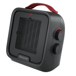 Aquecedor Elétrico de Cerâmica para Espaços Pequenos, 900W 1500W 110V, Honeywell HEC210B, Preto