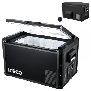 ICECO VL35 Mini Geladeira Automotiva Portátil, 12V DC 35 L, gabinete de aço