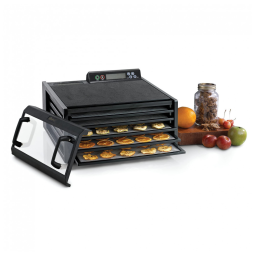 Desidratador de Alimentos Timer 5Trays,440W, EXCALIBUR 3548CDB, Preto