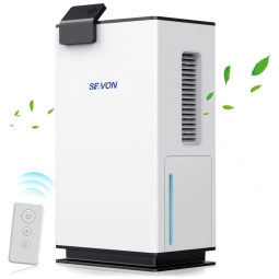 Desumidificador para Grandes Ambientes 2L até 700 m2 com Controle Remoto e Silencioso, 110V, SEAVON, Branco