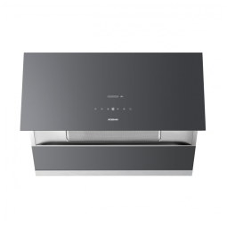 Coifa de embutir ou parede 91cm Robam cinza aço inox 304 vidro motor BLDC 1400 CFM controle por gestos 9 velocidades 110V