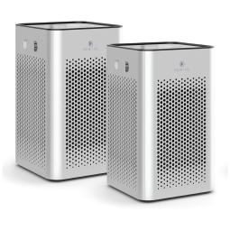Purificador de Ar Automático com Filtro HEPA H13, Área de 46 m2, W, 110v, MEDIFY AIR MA 25 S2, Prateado