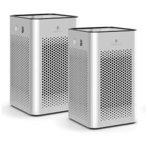 Purificador de Ar Automático com Filtro HEPA H13, Área de 46 m2, W, 110v, MEDIFY AIR MA 25 S2, Prateado