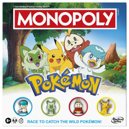 Jogo de tabuleiro Monopoly Edição Pokémon Hasbro multicolorido para 2 a 4 jogadores