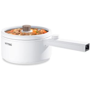 Mini Panela Elétrica Multifuncional 1.5L, com Forro Antiaderente, 600W, Branca, HYTRIC HG250, Branco