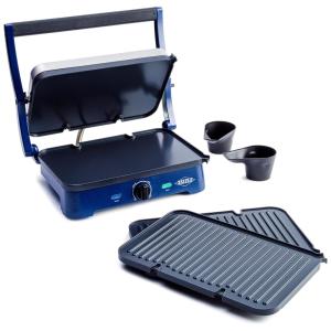 Painéis de cerâmica antiaderente Sizzle, Griddle Deluxe, azul, BLUE DIAMOND COOKWARE CC002899 002, Azul