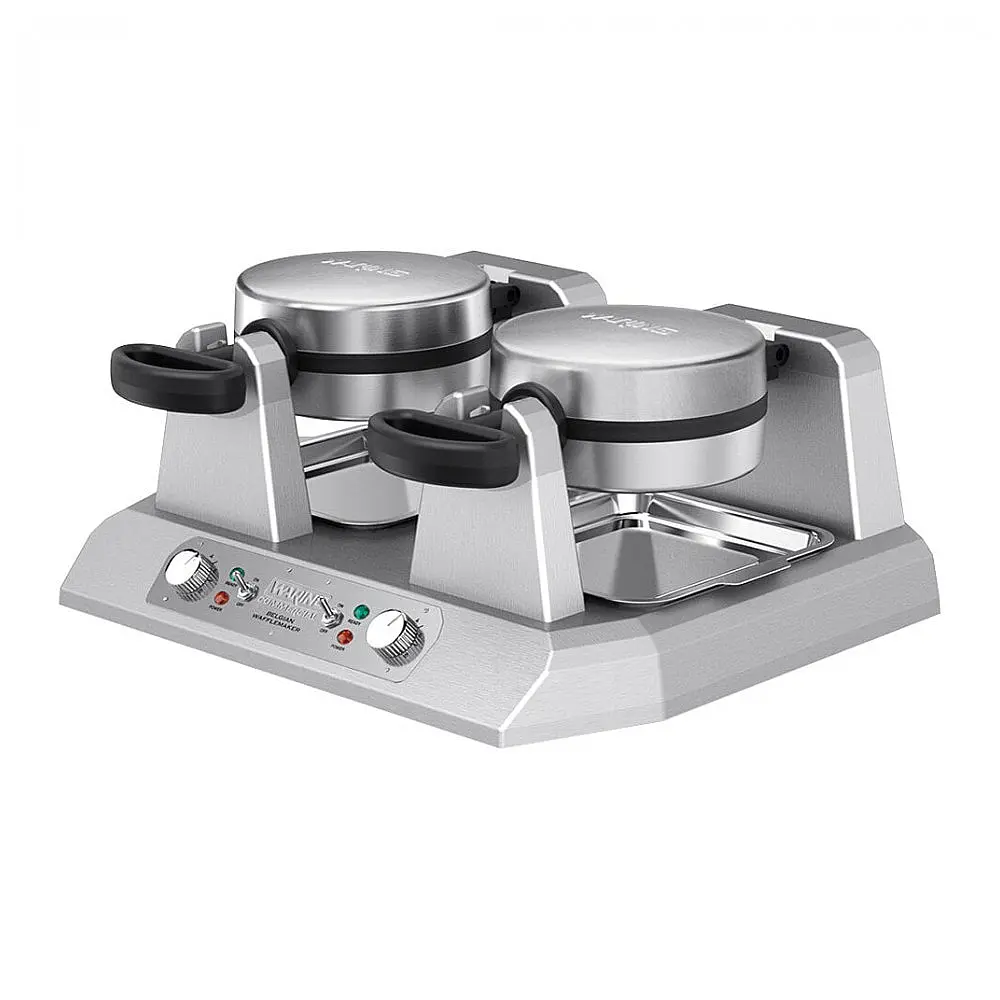 Waring WW250X2 Máquina de Waffle Belga Duplo Não Aderente 110V 2400W