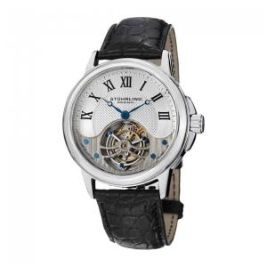 Relógio Masculino Stuhrling Aureate Tourbillon 541 Quartzo 42mm, Prata e Branco