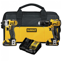 Kit Furadeira e Chave de Impacto 20V MAX, DEWALT DCK280C2, Amarelo