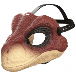 Máscara Mattel Jurassic World Rebirth Velociraptor com Mandíbula Móvel e Detalhes Realistas - Fantasia Infantil