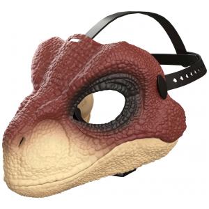Máscara Mattel Jurassic World Rebirth Velociraptor com Mandíbula Móvel e Detalhes Realistas - Fantasia Infantil