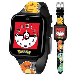 Relógio Smartwatch Infantil Pokémon Pikachu Interativo com Tela Touch, Câmera e Pedômetro