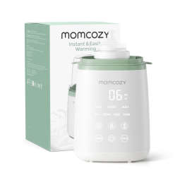 Aquecedor de Mamadeiras para Todas as Mamadeiras com Temporizador e Controle, Momcozy, Branco e Verde