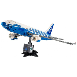 Kit de Construção Avião Boeing 787, 1350 Peças, DAHONPA, Azul
