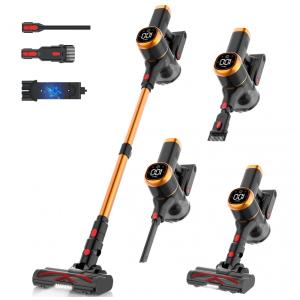 Aspirador de Pó Portátil Tikom V500, 450W, 40mCA, Tela LED Touch, Suporte de Parede, Leve e Potente para pelos de Animais, Pisos e Carpetes