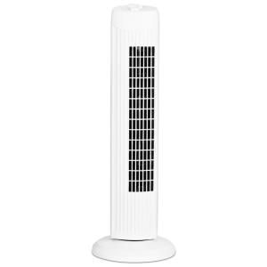 Ventilador de Torre Oscilante Silencioso com 3 Velocidades e 3 Modos, 110V 35W, COSTWAY, Branco