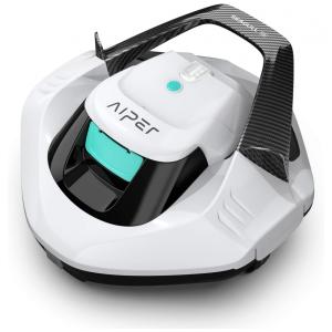 Aspirador Robô sem Fio Automático para Piscina com Motor de Acionamento Duplo, até 35 Min de Ação, AIPER Seagull 600, Branco