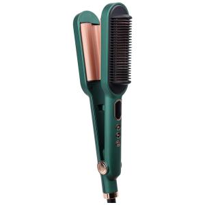 Escova Alisadora Seca e Modela com tela LCD e Desligamento Automático, 110v, VERU ETERNITY, Verde