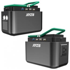 JOYZIS Gerador de Energia Solar Portátil 150Wh, 40800mAh com 1 Tomada AC 110V, 4 USB e 4 DC