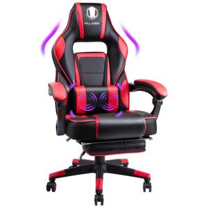 KILLABEE Cadeira de Escritório Gamer Reclinável e Ergonômica com Apoio para Lombar, Vermelha