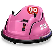 Carro Elétrico Infantil 6V Kidzone Verde com Controle Remoto, Luzes LED, Giro 360º e Adesivo Personalizável para 1-5 anos