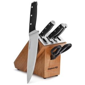 Conjunto de Facas em Aço Inoxidável com Bloco de Bancada, 6 Peças, CALPHALON 1924554, Preto