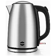 Chaleira Elétrica 1.7L com Desligamento Automático e Proteção de Fervura, 1500W, 110v, MIOSAL 11024, Prateado