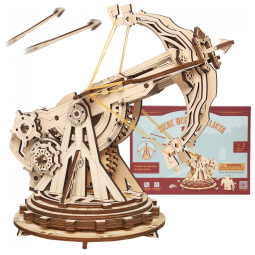 Quebra Cabeças 3D em Madeira para Adultos, Tema Catapulta Mecânica com 142 Peças, ROKR