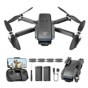 Drone DEERC com Câmera 1080P, D20S FPV Mini para Crianças e Adultos Iniciantes, Quadricóptero RC Dobrável com Motor sem Escova, 2 Baterias