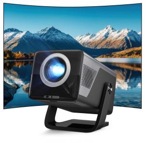 Projetor Smart LYNCAST Preto e Cinza Ardósia Android 14 1080P 4K X7 120W