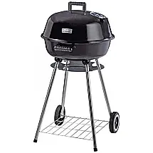 Churrasqueira a Carvão Serve 9 Porções com Tampa e Design Estável, DUKE GRILLS, Preto