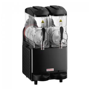 Galaxy Máquina de Bebidas Congeladas Granita Slushy Double 11,4L 120V com Iluminação LED