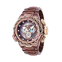 Relgio masculino Subaqua Alpha Swiss Ronda 5040.F calibre com mostrador em madreprola - 50,5 mm. Rosa ouro. Marrom