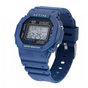 Relógio Digital Masculino Invicta Activa Retro X 44,5mm Azul ACW424003