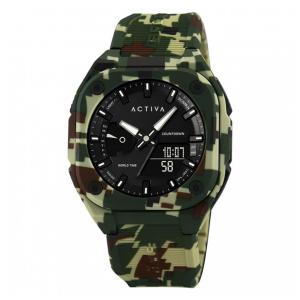 Relógio Digital Masculino Invicta Activa 44.8mm, Camuflagem, Verde ACW2328003