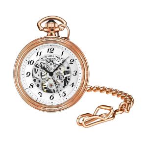 Relógio de Bolso Masculino Stuhrling Provost 980 de Corda Manual 48mm, Dourado