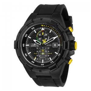 Relógio Masculino de Quartzo Aviator, Invicta 28103, Preto e Amarelo