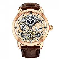 Relógio Masculino Stuhrling Anatol 371 Automático 46mm, Marrom