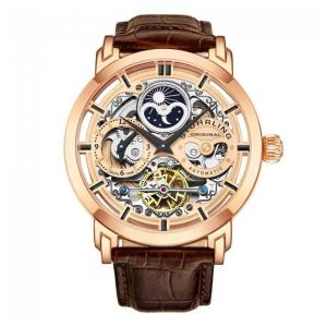 Relógio Masculino Stuhrling Anatol 371 Automático 46mm, Marrom