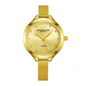 Relógio Feminino Stuhrling Vogue 624M Quartzo 38mm, Dourado e Branco