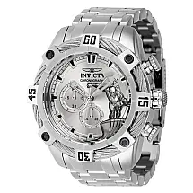Relógio Masculino Analógico de Quartzo 52mm, Invicta Marvel Silver Surfer 41303, Prata