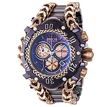 Relógio Masculino Analógico de Quartzo 53.8mm, Invicta Reserve Gladiator 43303, Roxo e Ouro Rosa