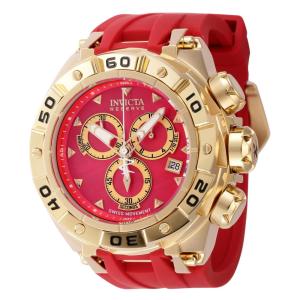 Relgio masculino reserva Ripsaw Swiss ETA G10.212 calibre com mostrador madreprola - 52,7 mm. Vermelho 45303